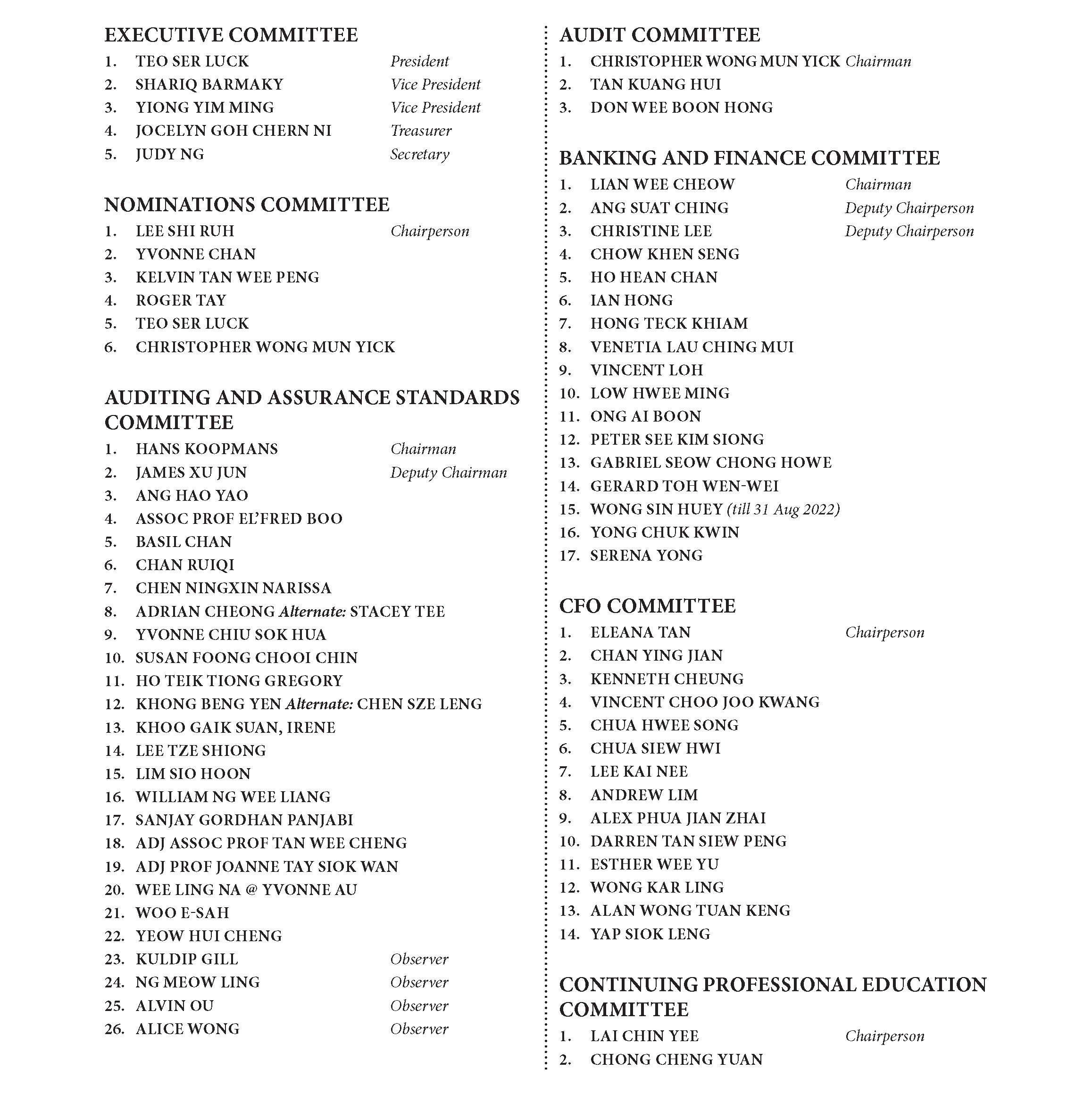 Committee 1 Committee 1