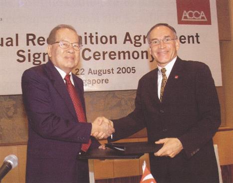 2005: Mutual Recognition Agreement with the Association of Chartered Certified Accountants 2005: Mutual Recognition Agreement with the Association of Chartered Certified Accountants