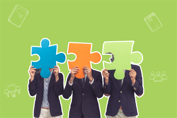 green jigsaw peole green jigsaw peole