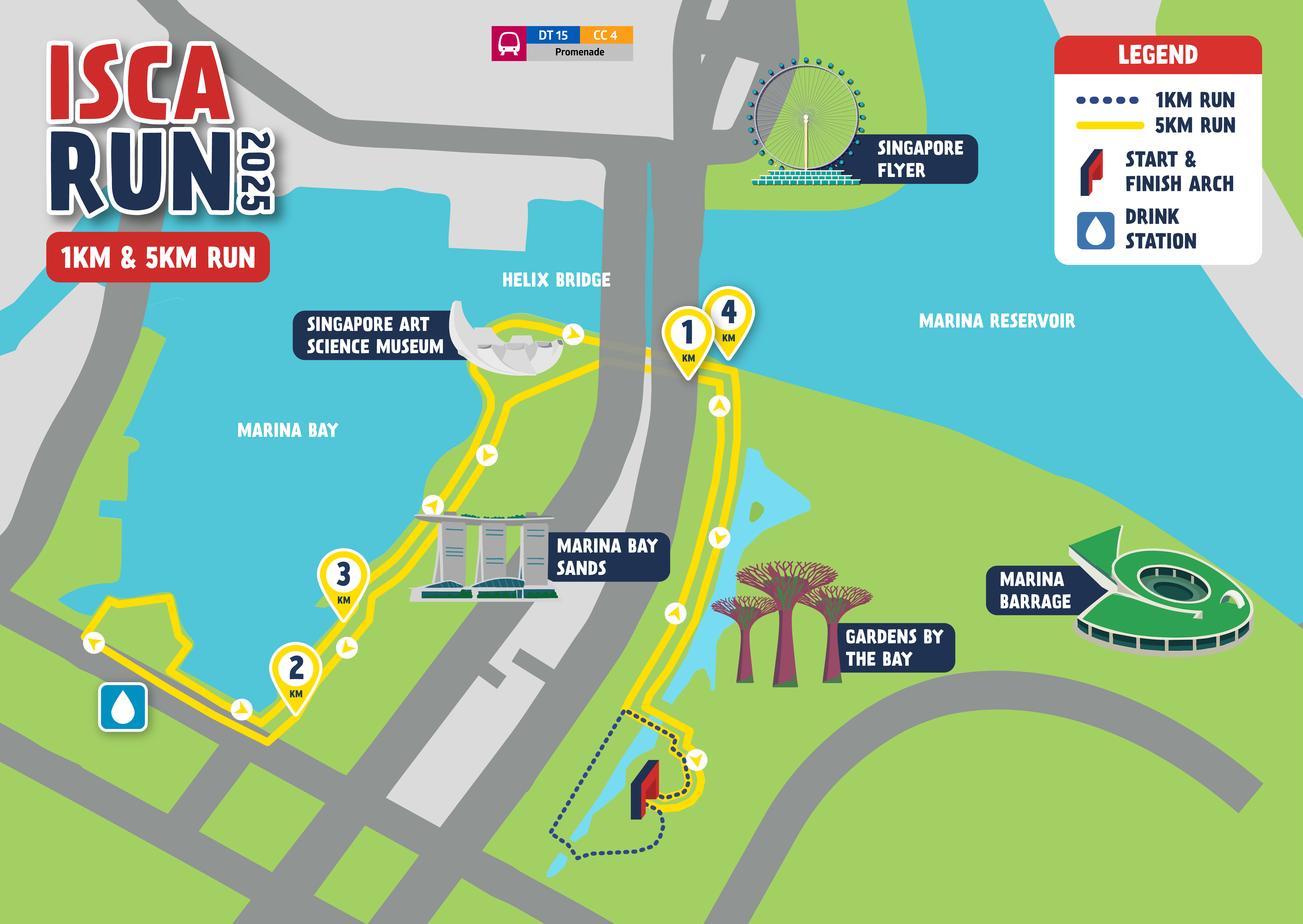 ISCA-Run-2025_Course-Map-5km&1km