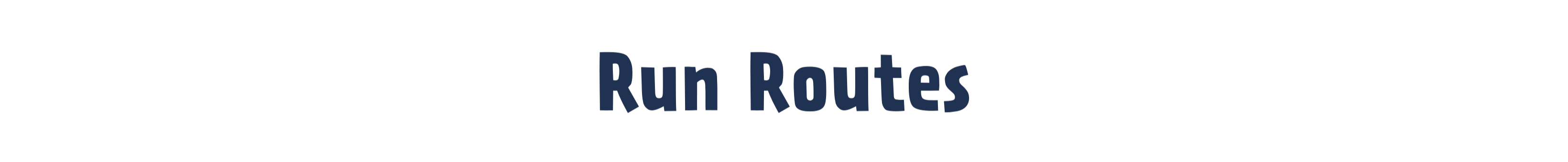 Run Routes