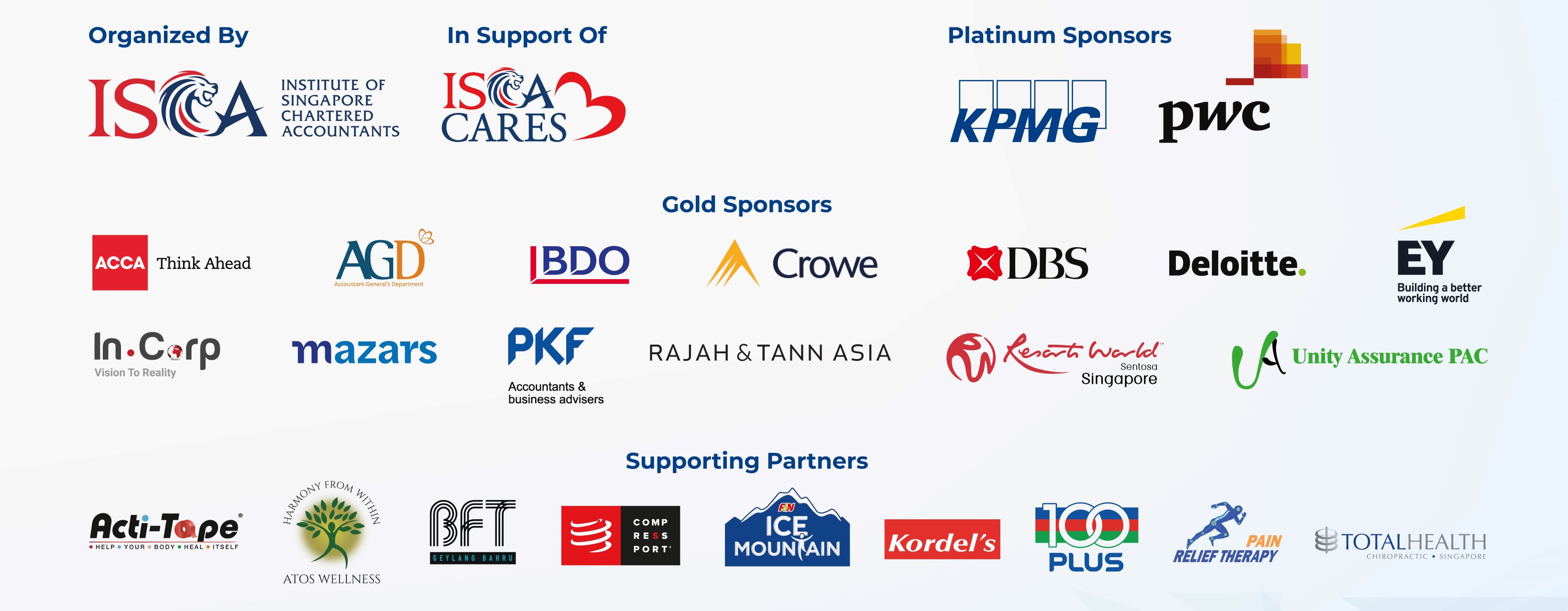ISCA Run 2022 Sponsors Backdrop