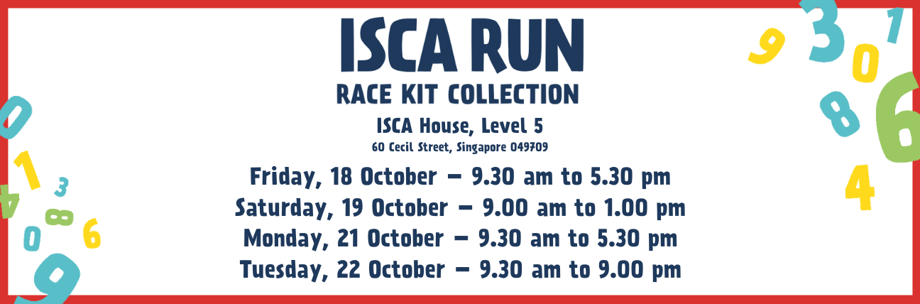 ISCA Run 2024 - Race Kit Collection ISCA Run 2024 - Race Kit Collection
